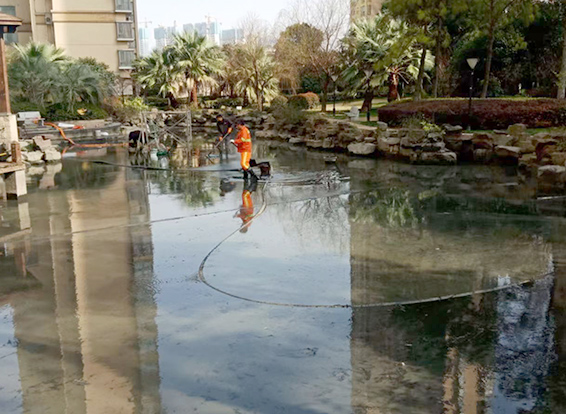 库尔勒景观池淤泥清理